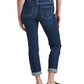 Calça Jeans Crop Girlfriend Feminina Jag Azul Tamanho 4 Petite