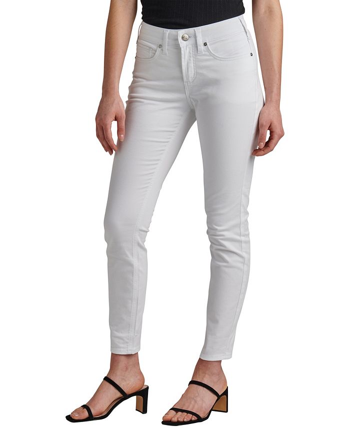 Calça skinny Suki cintura média feminina Gray Jeans Co., tamanho 29, cinza