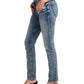 Calça jeans slim feminina mais procurada da Silver Jeans Co., azul, tamanho 34x31