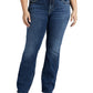 Calça jeans feminina Elyse Slim Bootcut da Silver Jeans Co., azul, tamanho 16W