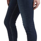 Calça jeans skinny feminina Silver Jeans Co., cintura média, azul, tamanho 33x31