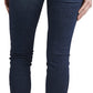 Calça jeans skinny feminina Silver Jeans Co., cintura média, azul, tamanho 33x31