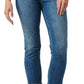 Calça jeans feminina slim Girlfriend da Silver Jeans Co., azul, tamanho 30x29