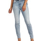 Calça jeans reta feminina mais procurada da Silver Jeans Co., azul, tamanho 31
