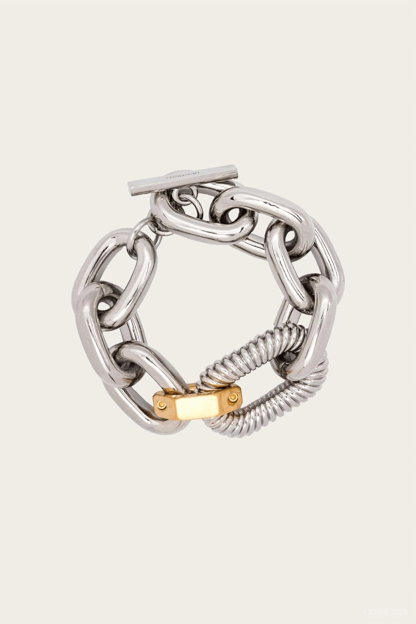 Rabanne - Women's Link Animation Godron Bracelet