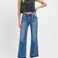 Risen - Full Size Raw Hem Ankle Bootcut Jeans Plus Size