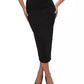Good American - Wide Scrunchie Midi Skirt