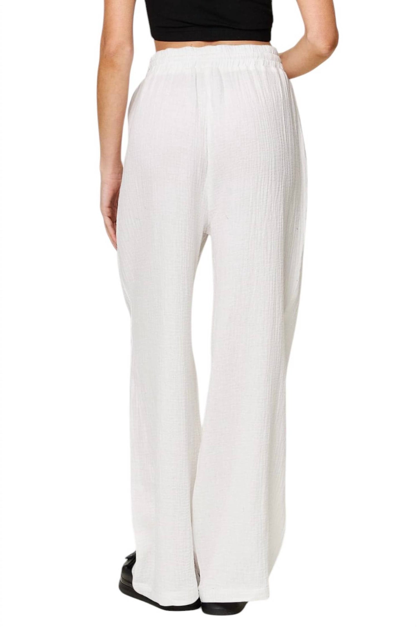 Double Take - Wide Leg Drawstring Pants