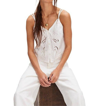 Free People - Blusa Sweet Sammi com Ilhós