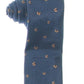 Gravata de escritório masculina Tommy Hilfiger Butterfly Silk azul tamanho regular