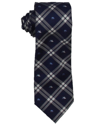 Gravata profissional de seda masculina Tommy Hilfiger, azul, tamanho regular