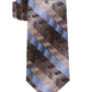 Gravata Van Heusen Masculina Hawk Geométrica Slimneck Seda Marrom Tamanho Regular