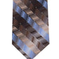 Gravata Van Heusen Masculina Hawk Geométrica Slimneck Seda Marrom Tamanho Regular