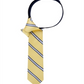 Gravata Tommy Hilfiger Repp Stripe PreTied para meninos, amarela, tamanho regular