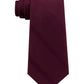 Gravata de seda listrada texturizada masculina Tommy Hilfiger, vermelha, tamanho regular
