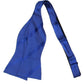 Gravata borboleta de seda listrada texturizada masculina Tommy Hilfiger ToTie, azul, tamanho regular