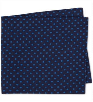 Lenços de bolso Tommy Hilfiger em sarja de seda masculina, tamanho regular, azul