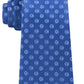 Gravata de seda Kenneth Cole Brandon Classic Dot Masculina Azul Tamanho Regular