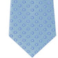 Gravata masculina Kenneth Cole Reaction com estampa de mistura de seda Brandon, azul, tamanho regular