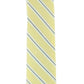 Gravata listrada de seda Dallas masculina Tommy Hilfiger, amarela, tamanho regular