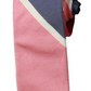 Gravata fina listrada de seda e algodão Clavin Klein masculina, rosa, tamanho regular