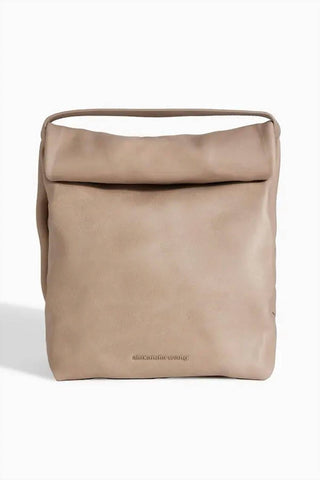 Alexander Wang - Bolsa feminina para almoço em couro encerado
