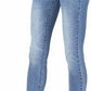 Judy Blue - Mid-rise Bleach Splash Shark Bite Hem Skinny Jeans