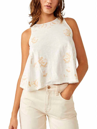 Free People - Blusa bordada divertida e sedutora