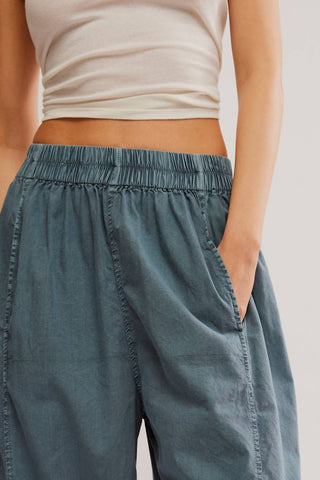 Free People - Calça Preppy Popeline Pull On