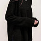 Lovesoft - Waffle Knit High Slits Long Sleeve