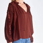 Elan - Brick Heather Top