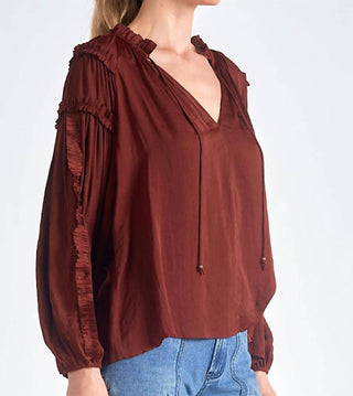 Elan - Blusa de tijolo mesclado
