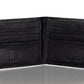 Steve Madden Luva de Couro Masculina com Bloqueio RFID, Carteira Preta, Tamanho Regular