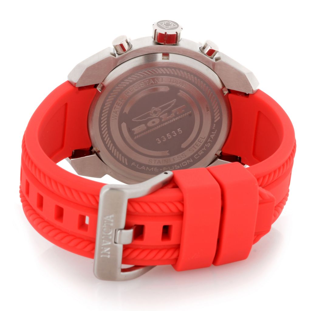 Relógio cronógrafo de quartzo Invicta masculino de 50 mm com parafuso