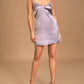 Free People - intimately Darling Mini Slip Dress Lavender Satin Rhinestone