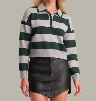 525 America - Women's Lennon Double Collar Rugby Top