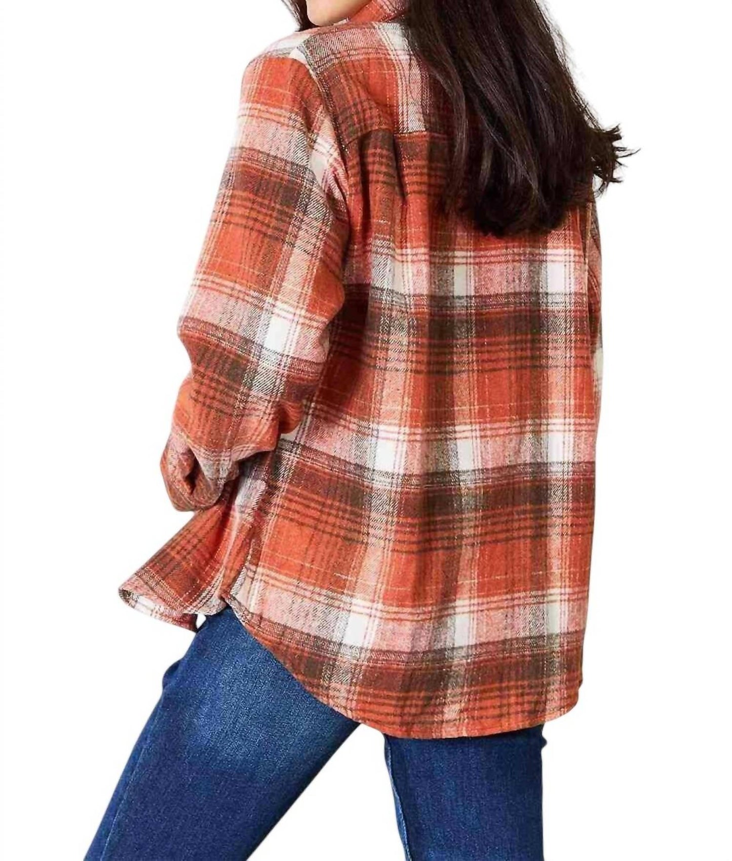 Double Take - Plaid Button-Up Shirt with Contemporary Flair