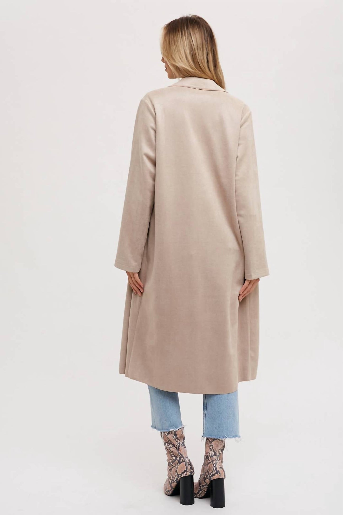 Bluivy - Brittney Faux Suede Coat