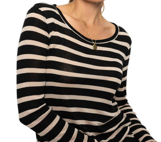 Santuário - Camiseta feminina listrada