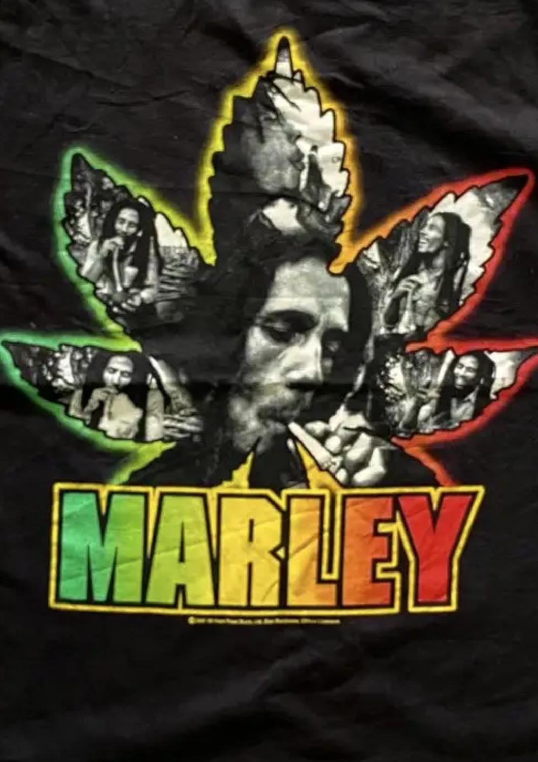 Bob Marley - Men's Leaf Short Sleeve T-shirt