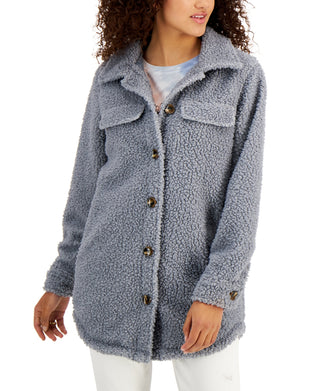 Jaqueta de lã feminina Coffeeshop azul tamanho médio