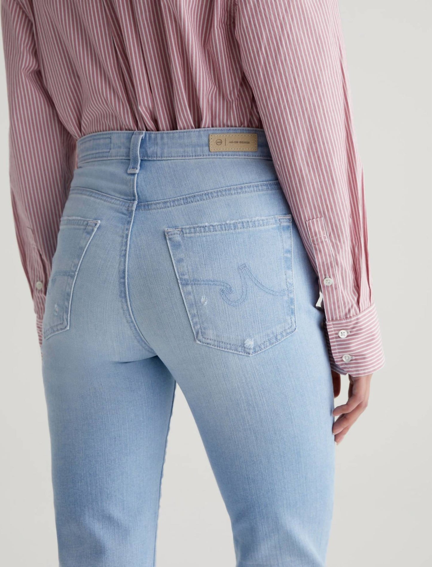Ag Jeans - Saige High Rise Straight Crop Jeans