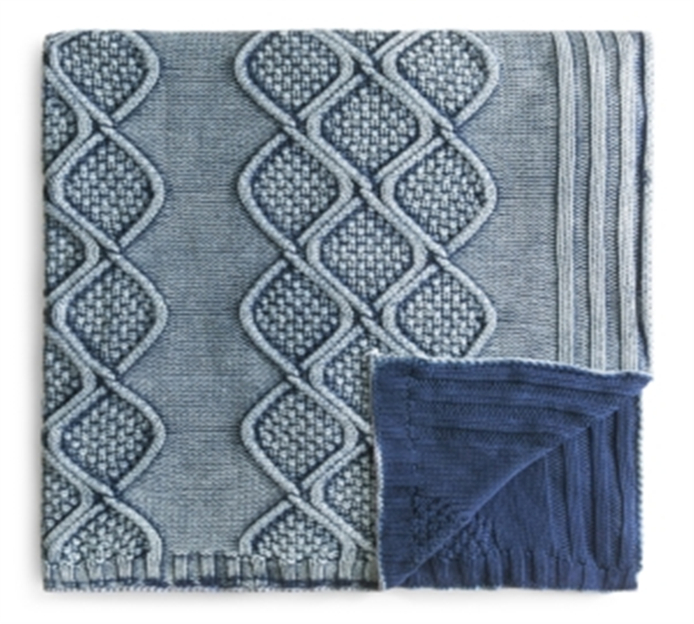 Manta jeans Sparrow &amp; Wren - 100% exclusiva azul