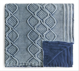 Manta jeans Sparrow &amp; Wren - 100% exclusiva azul