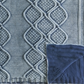 Manta jeans Sparrow &amp; Wren - 100% exclusiva azul