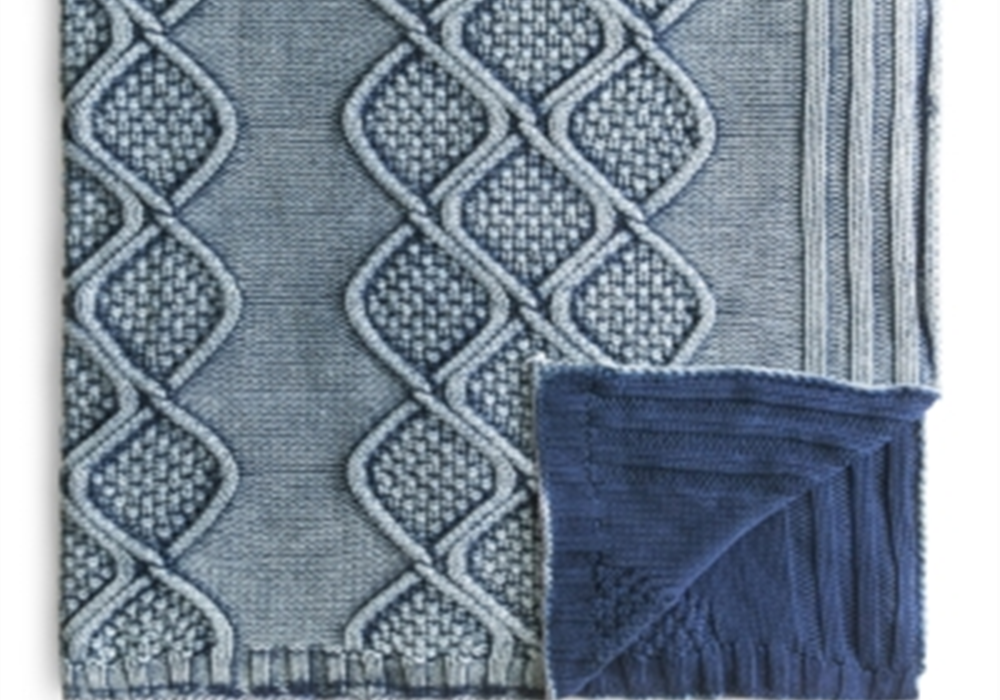 Manta jeans Sparrow &amp; Wren - 100% exclusiva azul
