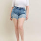 Judy Blue - High Waist Star Print Cut Off Denim Short
