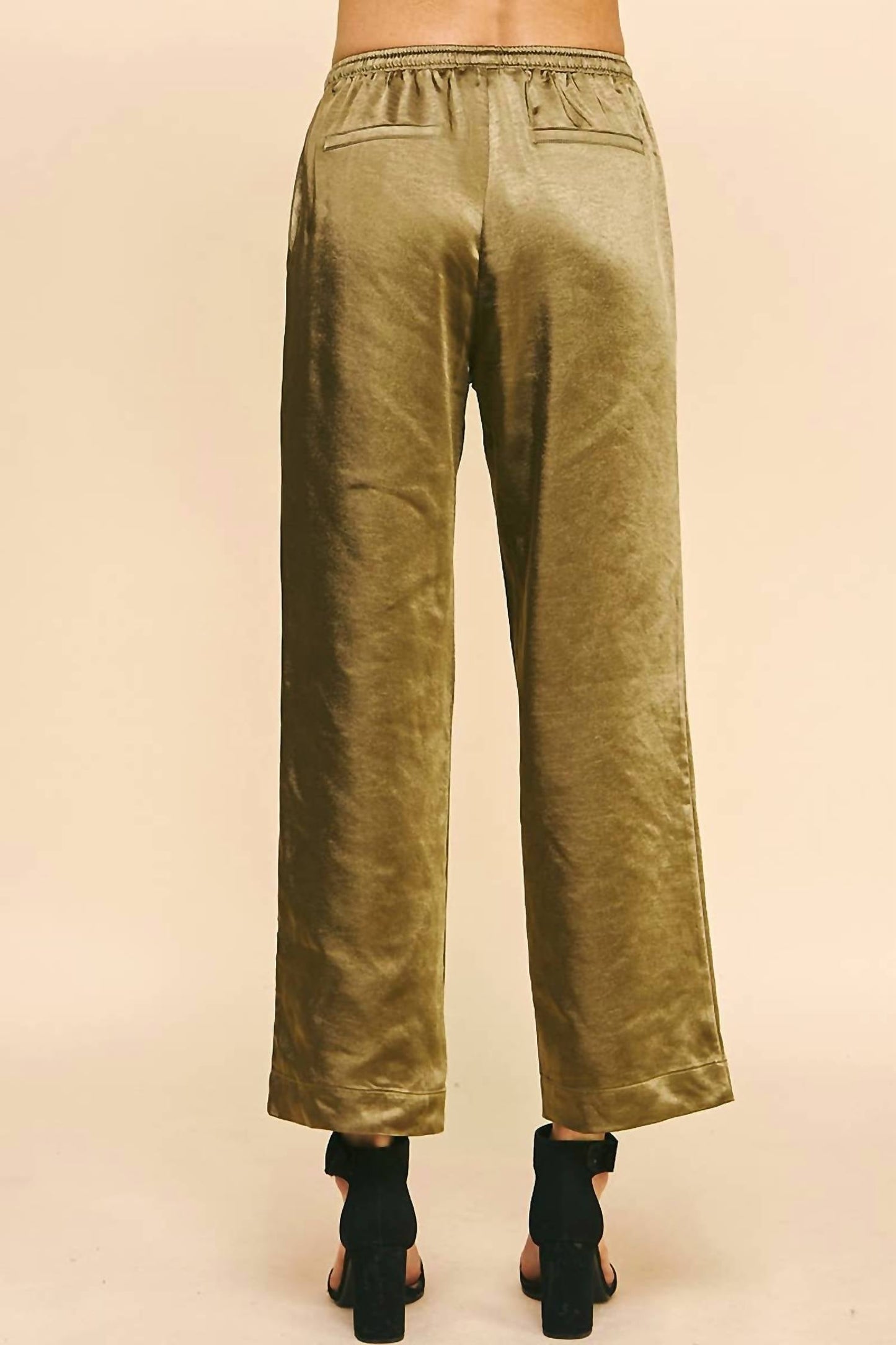 Pinch - Go To Glam Satin Straight Pants