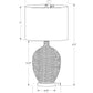 Contemporary Cream Ceramic Table Lamp 28"