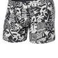 Cueca boxer masculina Saxx - Beach Tiles/preta Droptemp de algodão refrescante com braguilha, tamanho G